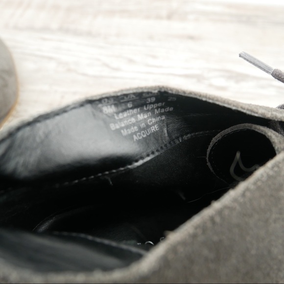 Franco Sarto wedge booties gray suede - Picture 8 of 9